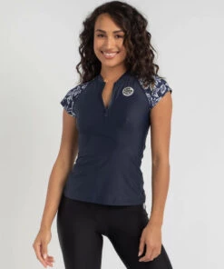 Best deal 👏 Rip Curl Drifter Cap Sleeve Rash Vest Navy/white ❤️