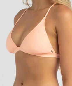 Budget 😍 Rip Curl Classic Surf Triangle 👙 Bikini Top Light Peach 👍 -Hot Sale Citybeach Store 20295343 06 RT XL