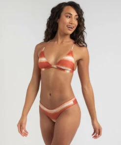 Cheapest 😉 Rip Curl Classic Surf Triangle 👙 Bikini Top Light Rust 🎁