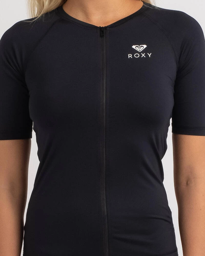 Cheap ๐ Roxy Essential Short Sleeve Rash Vest Anthracite ๐ 4 Cheap ๐ Roxy Essential Short Sleeve Rash Vest Anthracite ๐ - Image 4
