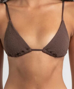 Deals 🧨 Rusty 🩴 Sandalwood Triangle 👙 Bikini Top Chocolate 💯