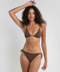 Deals 🧨 Rusty 🩴 Sandalwood Triangle 👙 Bikini Top Chocolate 💯 -Hot Sale Citybeach Store 20299450 07 LT XL