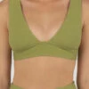 Brand new 🥰 Rip Curl Premium Surf Elongated 👙 Bikini Top Green 0060 🧨