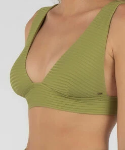 Brand new 🥰 Rip Curl Premium Surf Elongated 👙 Bikini Top Green 0060 🧨 -Hot Sale Citybeach Store 20299496 05 RT XL