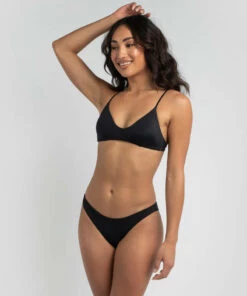 Hot Sale ❤️ RVCA Solid Cross Back 👙 Bikini Top Black 🔔 6 Hot Sale ❤️ RVCA Solid Cross Back 👙 Bikini Top Black 🔔 -Hot Sale Citybeach Store 20299716 02 LT XL