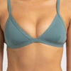 New 😀 Topanga Elle Triangle 👙 Bikini Top Mineral Sage ❤️
