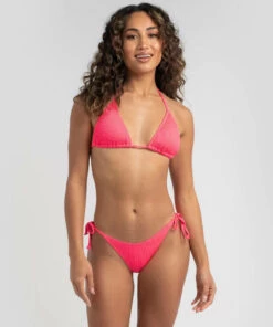 Budget ⭐ Kaiami Ebony Tie Side 👙 Bikini Bottom Zingy Pink 🌟 -Hot Sale Citybeach Store 20301502 08 LT XL
