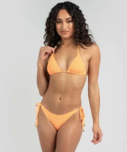 Flash Sale 😀 Topanga Stacie Triangle 👙 Bikini Top Blazing Orange 😀
