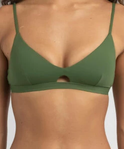 Cheap ๐ Topanga Carla Bralette ๐ Bikini Top Palm ๐