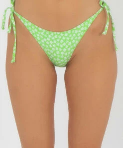 Cheapest ❤️ Topanga Jasmin 👙 Bikini Bottom Acid Green / White 🥰