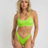 Top 10 🛒 Kaiami Holly Bralette 👙 Bikini Top Neon Green 👍