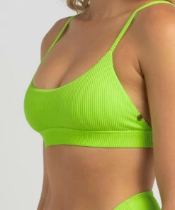 Top 10 🛒 Kaiami Holly Bralette 👙 Bikini Top Neon Green 👍 -Hot Sale Citybeach Store 20302431 04 RT XL
