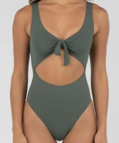 Hot Sale 😉 Topanga Trinity One Piece 🩱 Swimsuit Khaki 😉