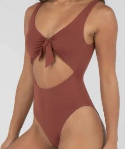 Brand new 🎉 Topanga Trinity One Piece 🩱 Swimsuit Brick 🔥 -Hot Sale Citybeach Store 20302811 05 RT XL