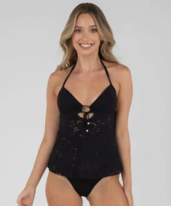 Flash Sale 🤩 Topanga Gia Tankini Top Black ✔️