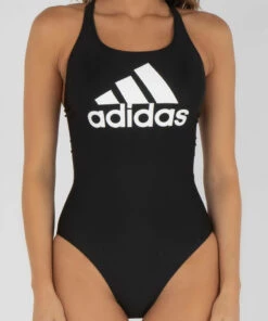 New ๐ Adidas Big Logo One Piece ๐ฉฑ Swimsuit Black ๐