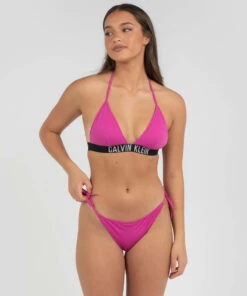 Buy 👏 Calvin Klein Intense Power Cheeky Tie Side 👙 Bikini Bottom Stunning Orchid ✨