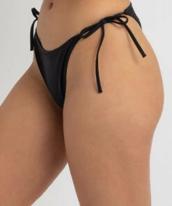 Budget 🎁 Calvin Klein Intense Power Cheeky Tie Side 👙 Bikini Bottom Pvh Black 😉 -Hot Sale Citybeach Store 20309634 03 RT XL