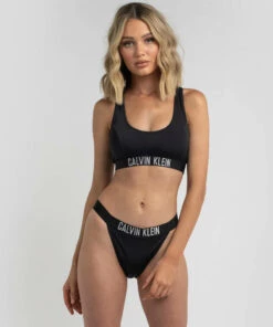 Discount ๐คฉ Calvin Klein Intense Power Bralette ๐ Bikini Top Pvh Black ๐