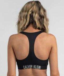 Discount 🤩 Calvin Klein Intense Power Bralette 👙 Bikini Top Pvh Black 🛒 -Hot Sale Citybeach Store 20309652 02 LT XL