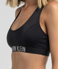 Discount 🤩 Calvin Klein Intense Power Bralette 👙 Bikini Top Pvh Black 🛒 -Hot Sale Citybeach Store 20309652 02 RT XL