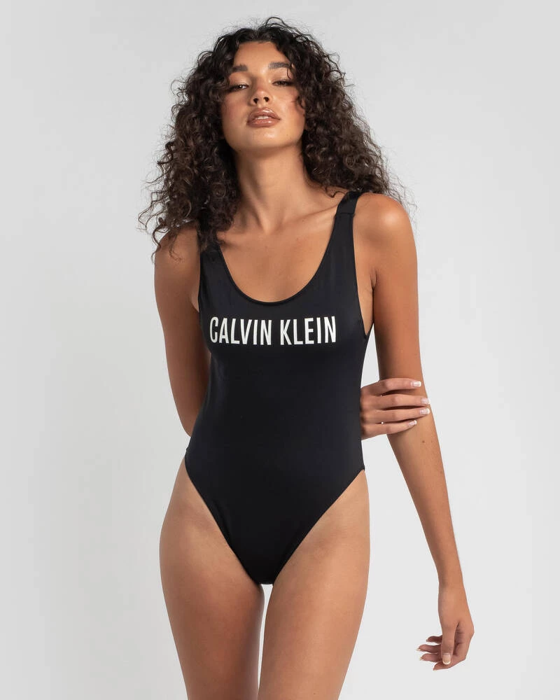 Flash Sale ❤️ Calvin Klein Intense Power Scoop Back One Piece 🩱 Swimsuit Pvh Black ❤️ 3 Flash Sale ❤️ Calvin Klein Intense Power Scoop Back One Piece 🩱 Swimsuit Pvh Black ❤️ - Image 3