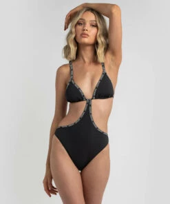 Brand new 🎉 Calvin Klein Core Logo One Piece 🩱 Swimsuit Pvh Black ❤️