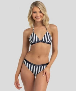 Best Pirce 👍 Tommy Hilfiger Core Solid Classic 👙 Bikini Bottom White/navy Stripe ❤️ -Hot Sale Citybeach Store 20309702 02 LT XL