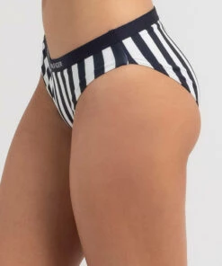 Best Pirce 👍 Tommy Hilfiger Core Solid Classic 👙 Bikini Bottom White/navy Stripe ❤️ -Hot Sale Citybeach Store 20309702 02 RT XL