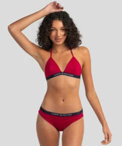 New 🌟 Tommy Hilfiger Core Solid Triangle 👙 Bikini Top Royal Magenta 🧨 -Hot Sale Citybeach Store 20309703 01 LT XL