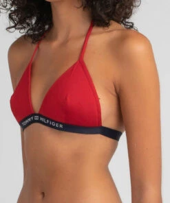 Hot Sale 🛒 Tommy Hilfiger Core Solid Triangle 👙 Bikini Top Primary Red 👍 -Hot Sale Citybeach Store 20309703 03 RT XL