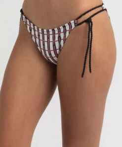 Wholesale 🛒 Tommy Hilfiger Hilfiger AOP Classic 👙 Bikini Bottom Hilfiger Allover Print White 🔔 -Hot Sale Citybeach Store 20309716 01 RT XL