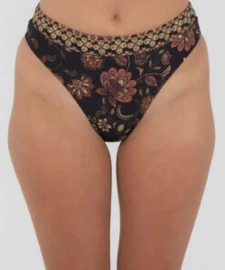 Coupon ⭐ Rhythm Toluca 👙 Bikini Bottom Black ⌛