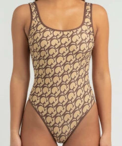 Brand new 🔔 GUESS Basic One Piece 🩱 Swimsuit Sand/brown Logo Mania 🥰 7 Brand new 🔔 GUESS Basic One Piece 🩱 Swimsuit Sand/brown Logo Mania 🥰 -Hot Sale Citybeach Store 20310066 02 RT XL