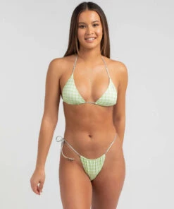 Deals ✨ GUESS French Riviera ☀️ Summer Brazilian 👙 Bikini Bottom Green Deep Dye 😀 -Hot Sale Citybeach Store 20310093 01 LT XL