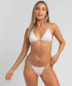 Wholesale 🤩 GUESS French Riviera 🌞 Summer Brazilian 👙 Bikini Bottom Vichy Roses 👍 -Hot Sale Citybeach Store 20310093 02 LT XL