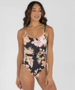 Promo ✨ Billabong Shallows One Piece 🩱 Swimsuit Black 🔔 -Hot Sale Citybeach Store 20310829 01 LT XL