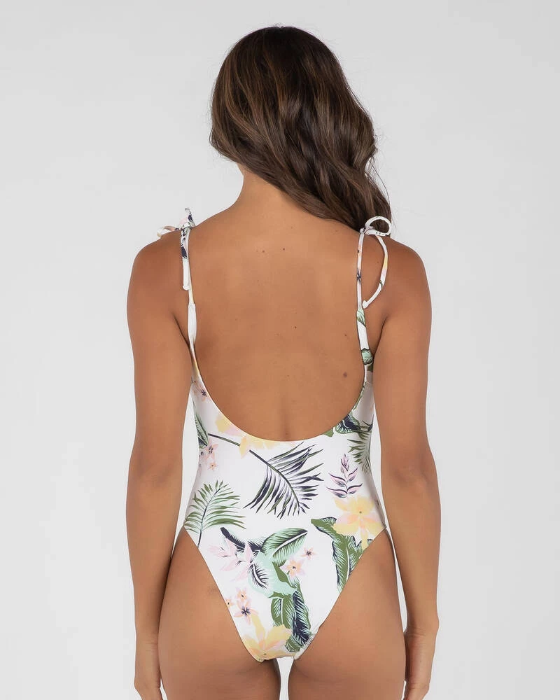 Cheapest ⭐ Roxy Bloom One Piece 🩱 Swimsuit Bright White Praslin ⌛ 2 Cheapest ⭐ Roxy Bloom One Piece 🩱 Swimsuit Bright White Praslin ⌛ - Image 2