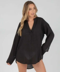 Outlet 🥰 Rip Curl Classic Surf Beach Cover Black 🛒