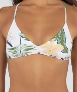 Best reviews of 🎁 Roxy Bloom Athletic 👙 Bikini Top Bright White Praslin 😉