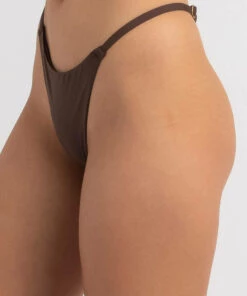 Budget 🎉 Kaiami Barcelona G-String 👙 Bikini Bottom Dark Choc 🛒 -Hot Sale Citybeach Store 20313530 07 RT XL