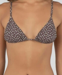 New 😀 Kaiami Dottie 👙 Bikini Top Choc / White 🎉 -Hot Sale Citybeach Store 20313588 01 LT XL