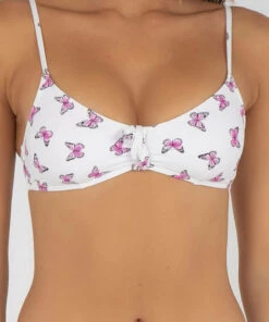 Promo ❤️ Topanga Butterfly 👙 Bikini Top White / Pink ⌛