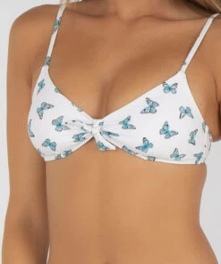 Outlet 🛒 Topanga Butterfly 👙 Bikini Top White / Blue 👍 7 Outlet 🛒 Topanga Butterfly 👙 Bikini Top White / Blue 👍 -Hot Sale Citybeach Store 20313594 02 RT XL
