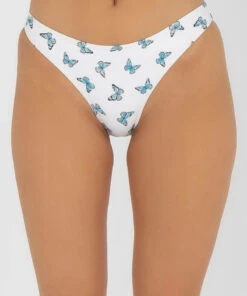 Cheapest 😍 Topanga Butterfly 👙 Bikini Bottom White / Blue 🤩