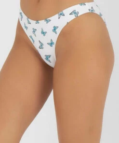 Cheapest 😍 Topanga Butterfly 👙 Bikini Bottom White / Blue 🤩 -Hot Sale Citybeach Store 20313595 02 RT XL