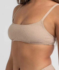 Discount ❤️ Kaiami Poppy Bralette 👙 Bikini Top Taupe 😀 -Hot Sale Citybeach Store 20314002 01 RT XL