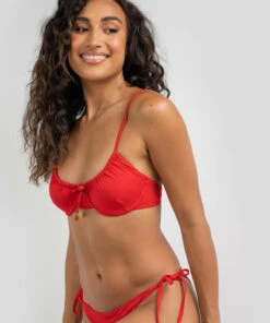 Coupon 🎁 Kaiami Elena Balconette 👙 Bikini Top Chilli Red ✔️