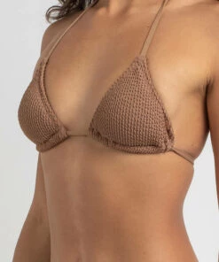 Brand new 🧨 Topanga Maya Triangle 👙 Bikini Top Mocha 🎉 -Hot Sale Citybeach Store 20314016 06 RT XL
