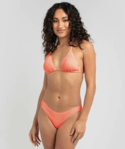 Cheapest 🔥 Topanga Maya Triangle 👙 Bikini Top Pop Peach 👍